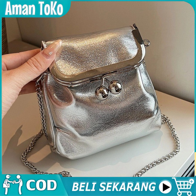 Tas Selempang Rantai Seratus Tas Mini Kecil Super Populer Untuk Wanita Tas Selempang Rantai Baru