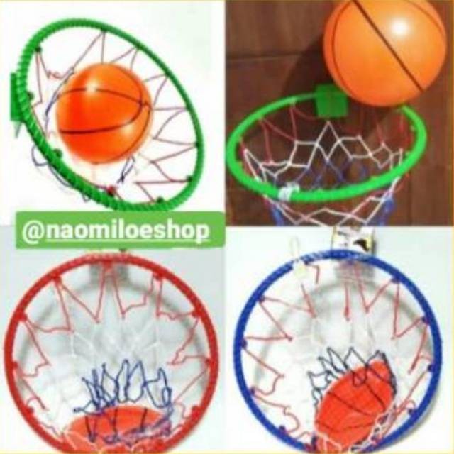 Mainan ring basket anak termasuk bola basket