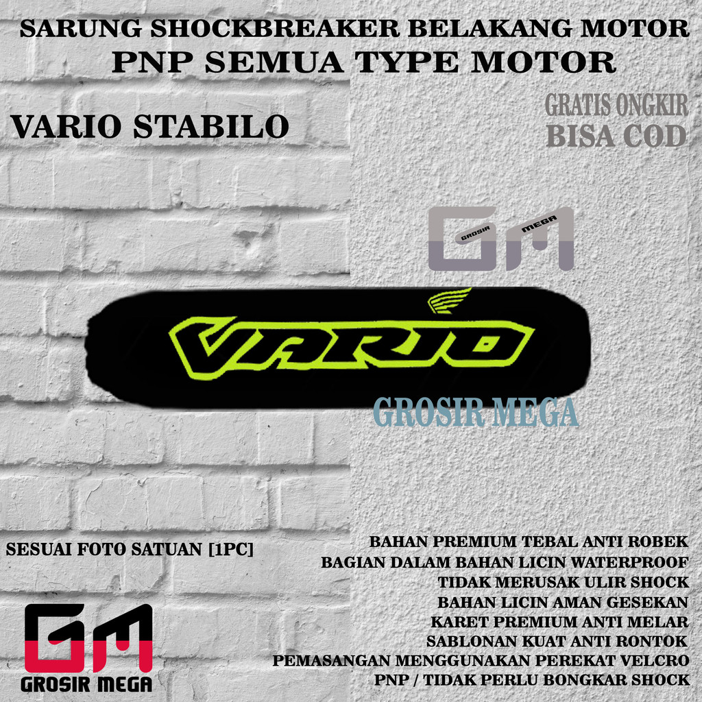 sarung shock belakang Vario cover shock belakang Vario 160 Vario 150 Vario 125 Vario 110 Showa RCB W