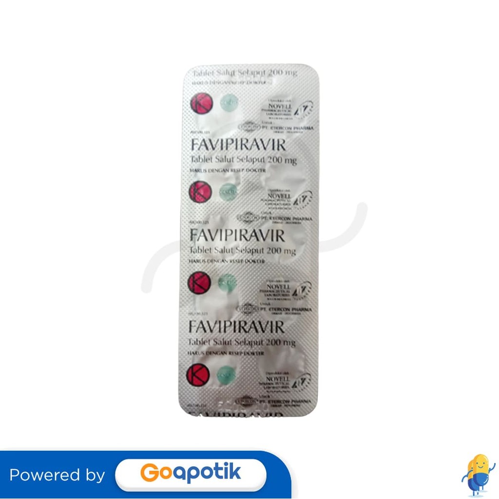 Favipiravir Etercon 200 Mg Blister 10 Tablet
