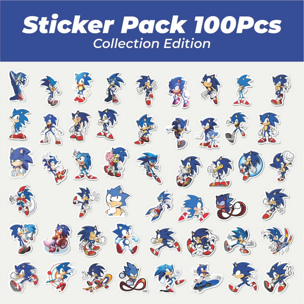 

Hot Stiker Kartun Sonic The Hedgehog Series Lucu Anti Air Stikers Berperekat Waterproof Sticker Decal Buat Motor Helm Buku Journal Koper Casing HP Laptop Botol Minum
