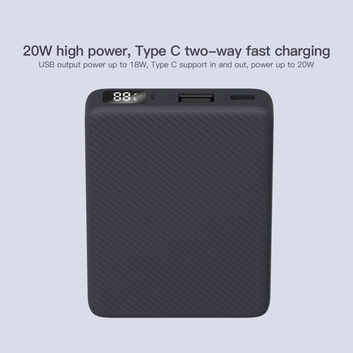 KIIP E48 POWER BANK FAST CHARGING 20W QUICK CHARGE TYPE C PD