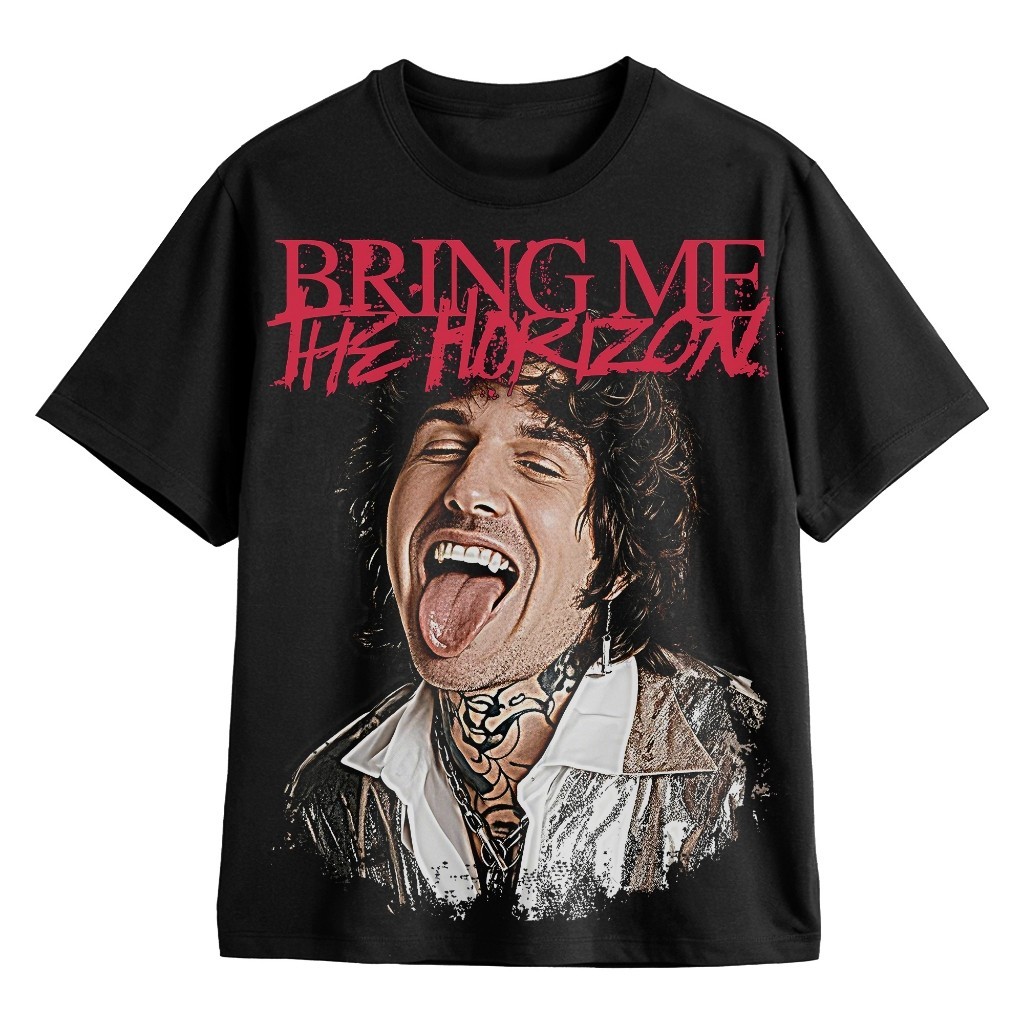 BMTH KAOS BAND BMTH BRING ME THE HORIZON OVERSIZE HITAM TFLIKS