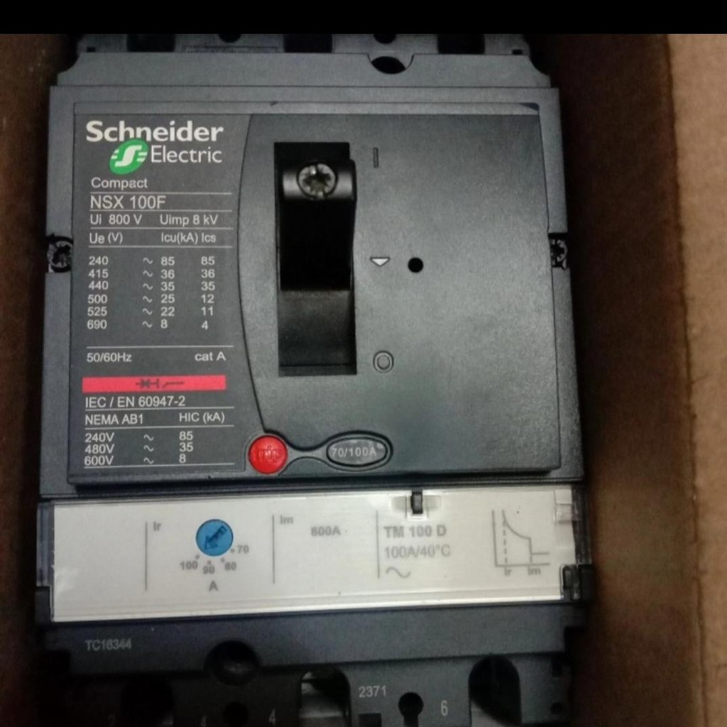 MCCB NSX100F 3P 100A SCHNEIDER ORIGINAL