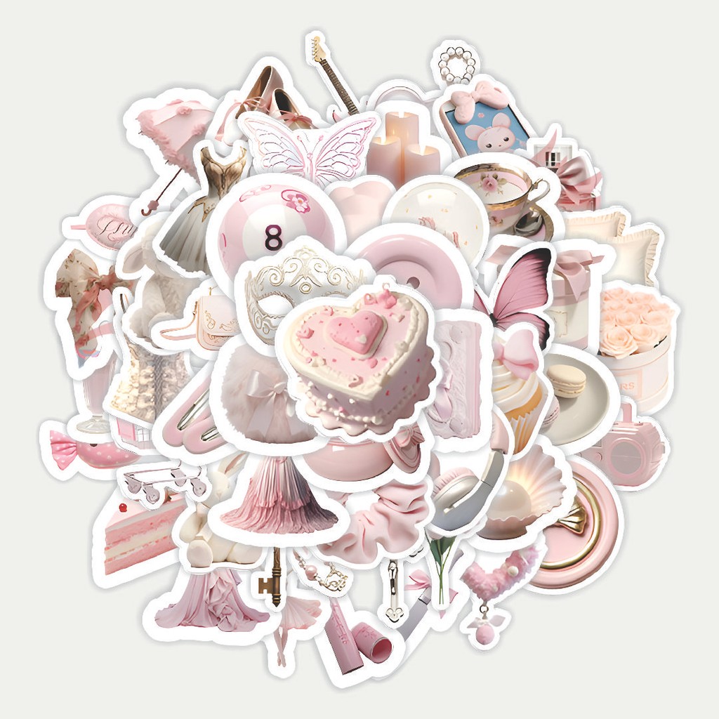 

Sticker Pack Stiker Pink Ballet Style | Sticker TUMBLR | Stiker LAPTOP KOPER HELM