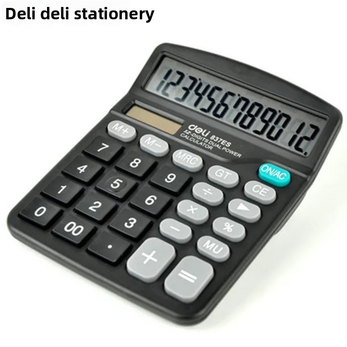 

Desktop Dual Power Supply Calculator Office Financial Supplies 12-Digit Plastic Material Chinese Brand Computer And Office