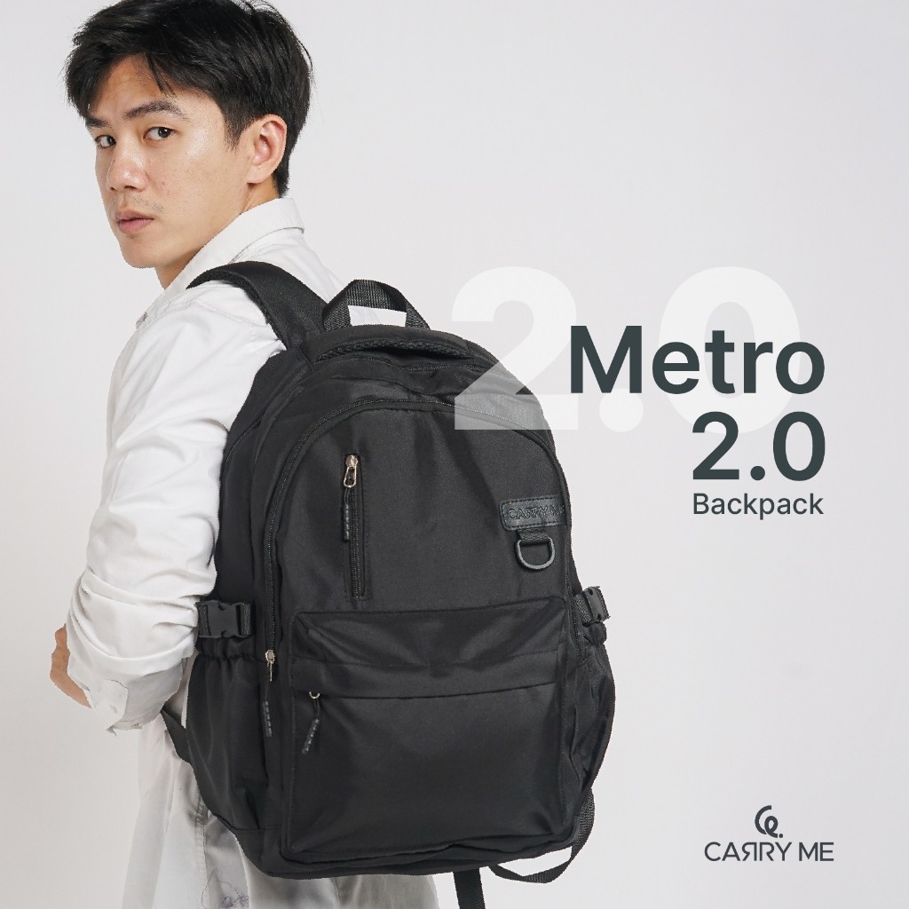 Carry Me - Metro 2.0 Backpack / Ransel Wanita Pria / Ransel Travel Sekolah Kuliah Kerja