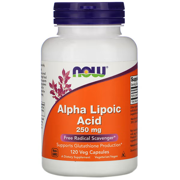 

Now Alpha Lipoic Acid 250 Mg, 120 Veg Capsules