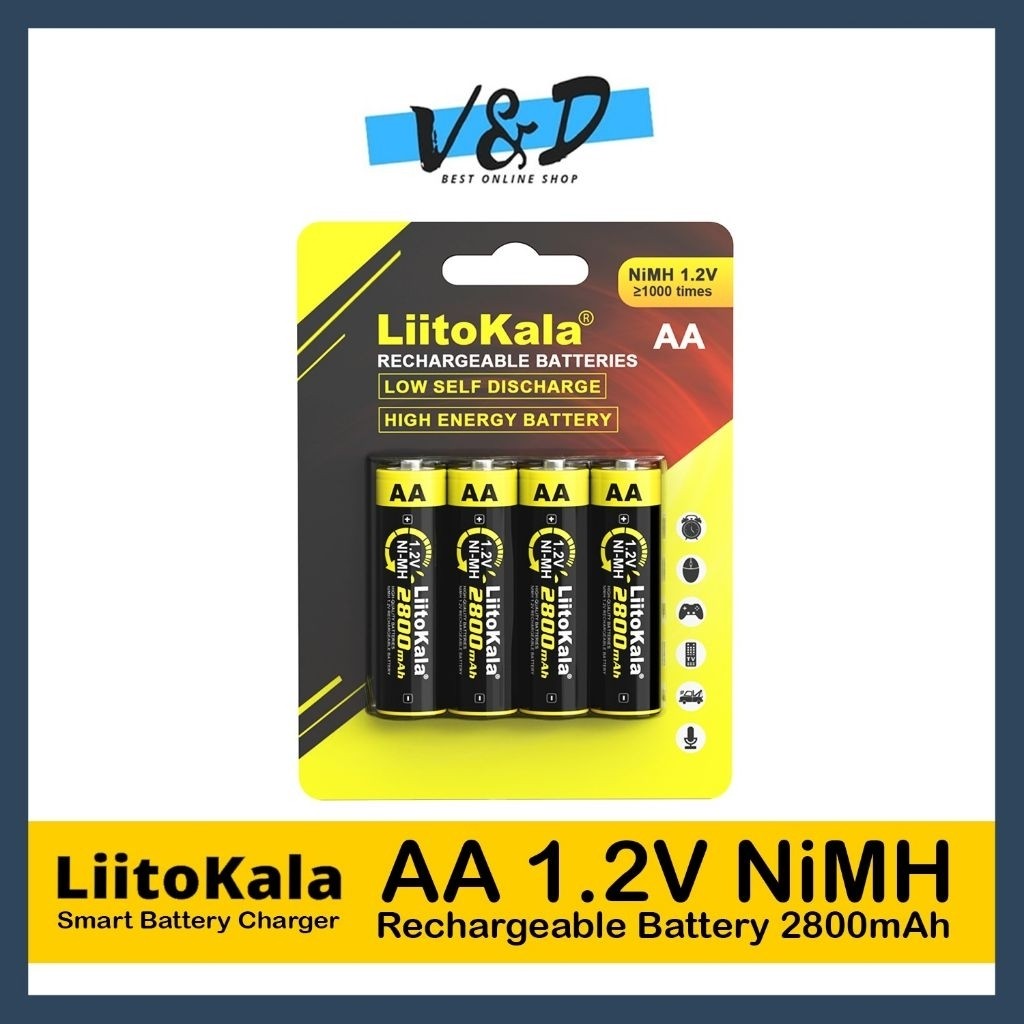 Baterai Cas AA 2800 mAh / Liitokala AA 2800 mAh Real Capacity terlaris