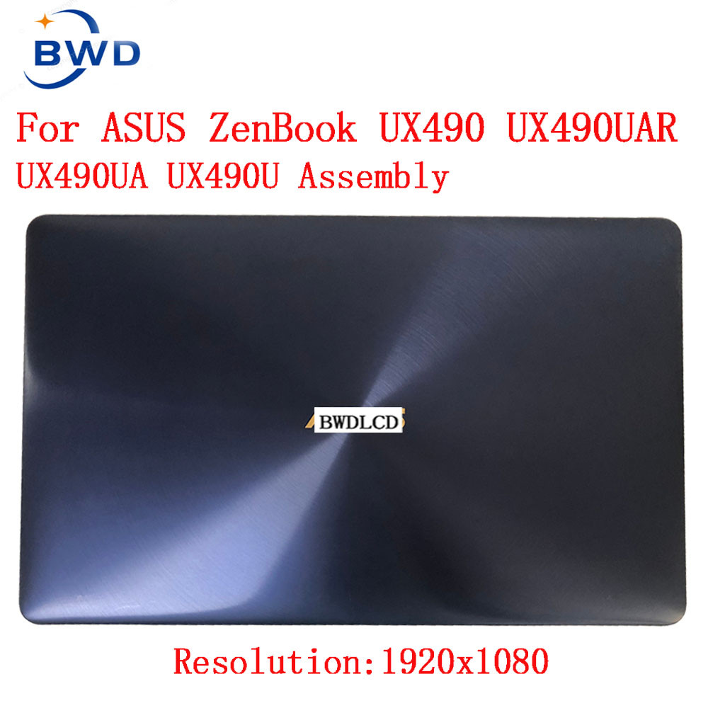For Asus ZenBook 3 Deluxe UX490 ux490u UX490UA LCD Glass Display panel screen complete lcd Assembly 