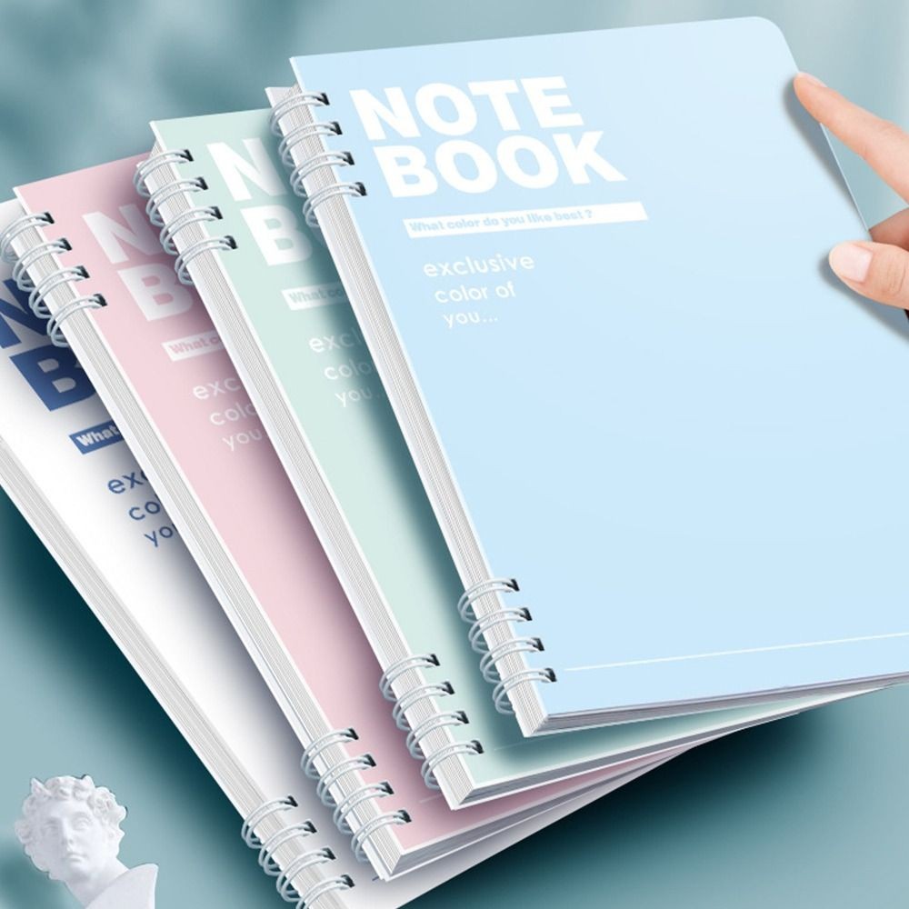 

High Quality A5 Spiral Notebooks Color Horizontal Line Inner Pages Notepad Perforated Pages Hand Account Book School Office