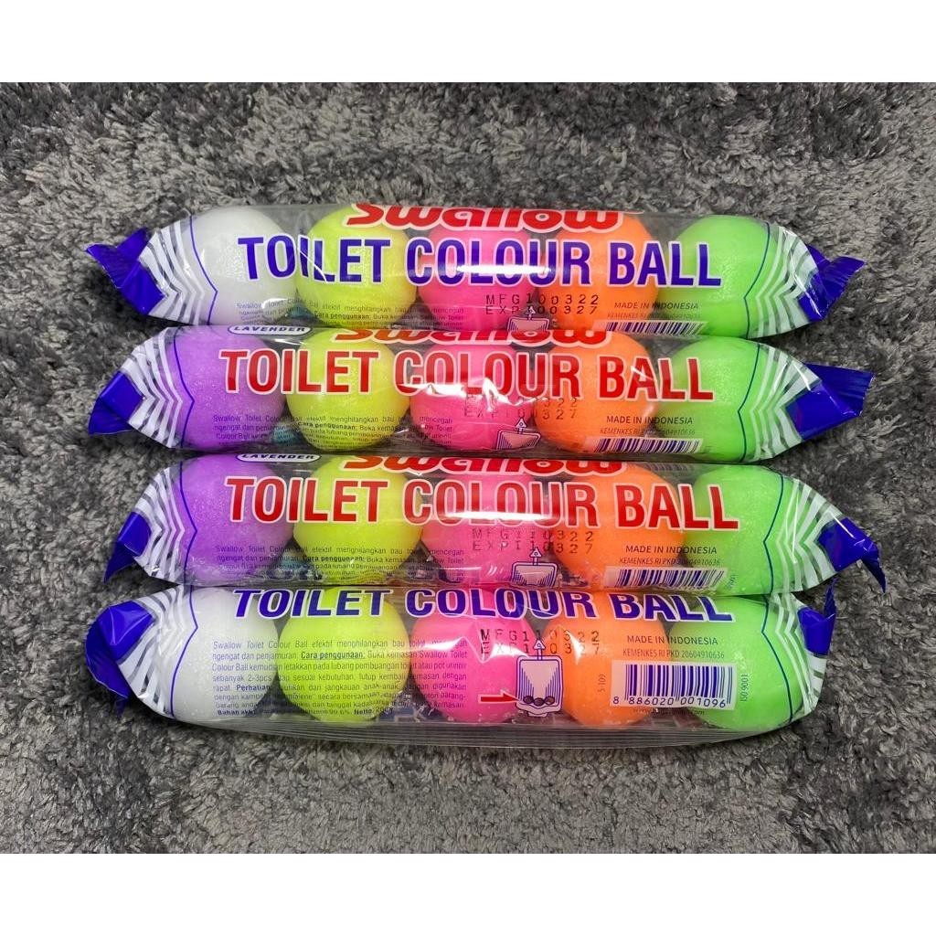 ( PAKET 12 PCS ) KAMPER SWALLOW TOILET WARNA / Swallow toilet ball / toilet ball / kamper toilet