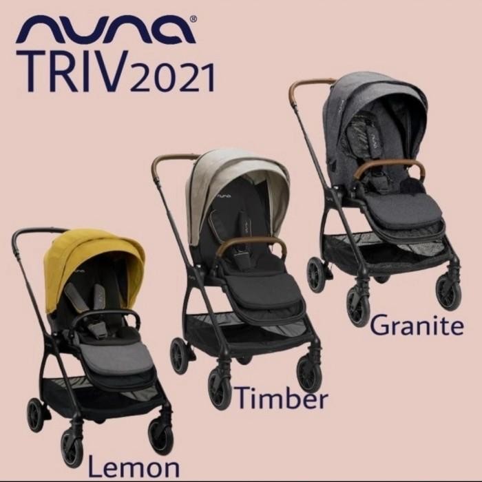 Terbaru Nuna triv 2021 stroller - GOSEND - EBONY