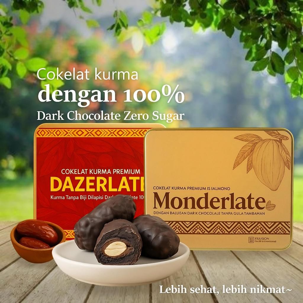 

Cemilan Sehat Untuk Diet - Coklat Kurma Premium 100% Tanpa Gula Tambahan - DZRLT
