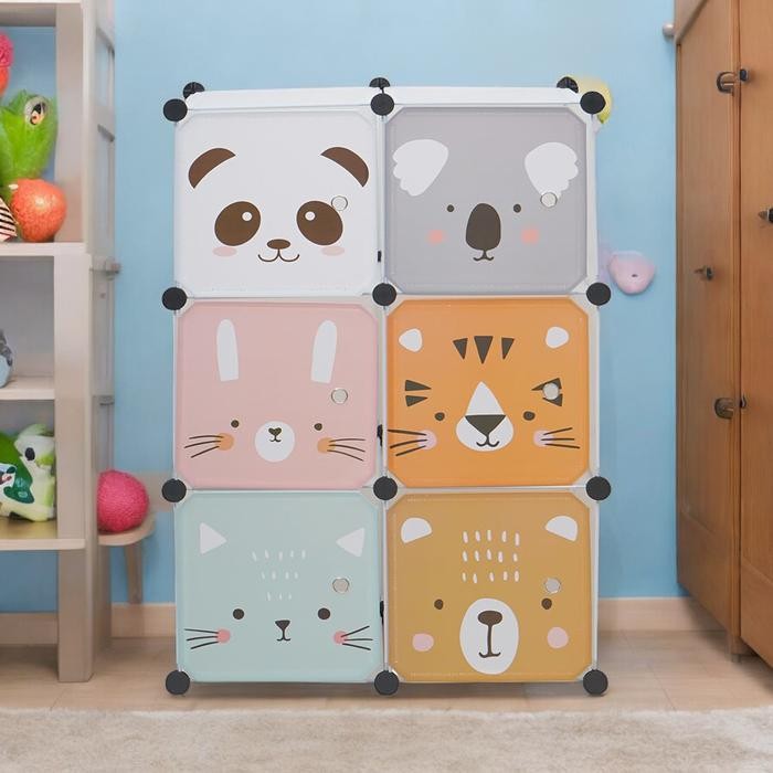 [TERLARIS] INFORMA LEMARI PAKAIAN PLASTIK MULTIFUNGSI ANIMALS SERIES[TERLARIS ]