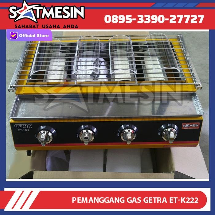 PROMOMesin Pemanggang Sosis Bakar 4Tungku (ETK-222) Getra Khusus Gojek JKTREADY