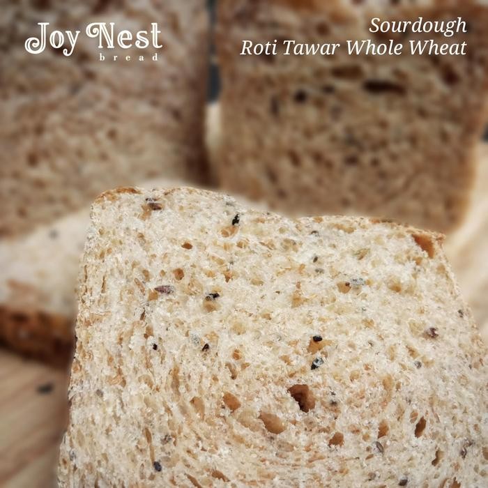 

Joy Nest Sourdough Roti Tawar Whole Wheat Seeds - ragi alami gandum