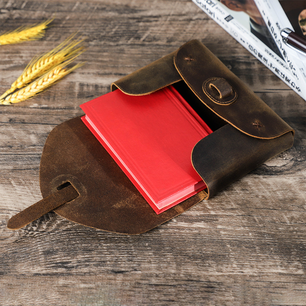 

CONTACT'S FAMILY 100% Nubuck Custom Retro Leather Book Cover Case Carrying Book Bag Holy Bible Storage Study Protective Handbag