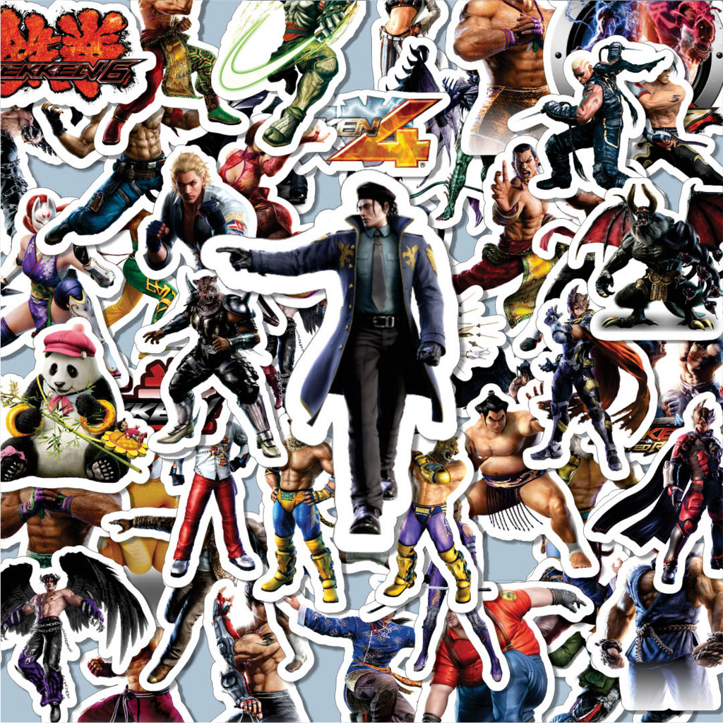 

100PCS Lucu Stiker Game Series Tekken Character Mix 1 Stiker Aesthetic Stiker Anti Air Stikers Berperekat Waterproof sticker decal buat Motor Helm Buku Journal Koper Casing HP Laptop Botol Minum Hadiah anak