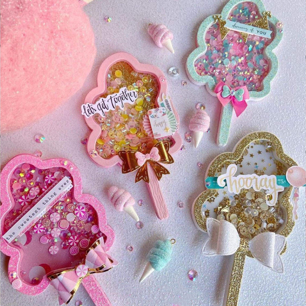 

KSCRAFT Cotton Candy Shaker Metal Cutting Dies Stencils for DIY Scrapbooking Decorative Embossing DIY Paper Cards