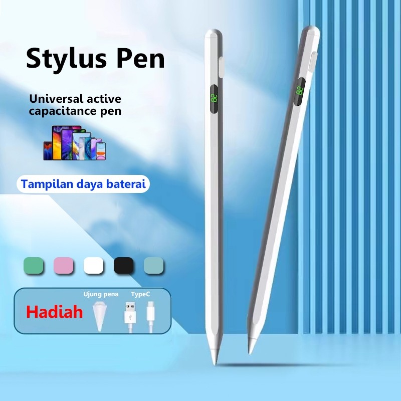 

Stylus Pen for Universal Ipad Tablet Vivo Samsung Huawei Xiaomi Redmi Oppo Pencil Stylus Pen with Digital Power Display, Sensitive Stylus Pen for iPad 2018 - 2025