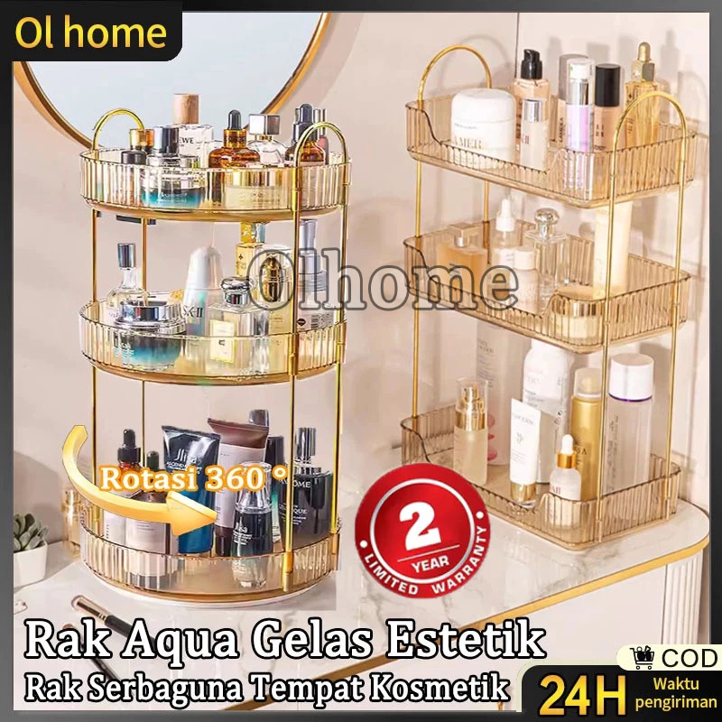 

Rak Makeup Gold Rak Dapur Rak Putar Rak Bumbu Rak Aqua Gelas Estetik Rak Serbaguna Tempat Kosmetik