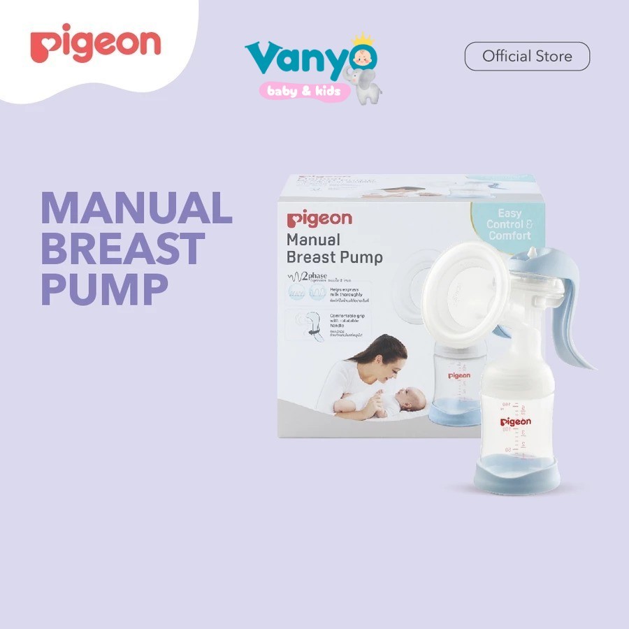 Pigeon Pompa ASI manual Breast Pump isapan lembut corong silikon Alat pumping ASI bayi breastfeeding