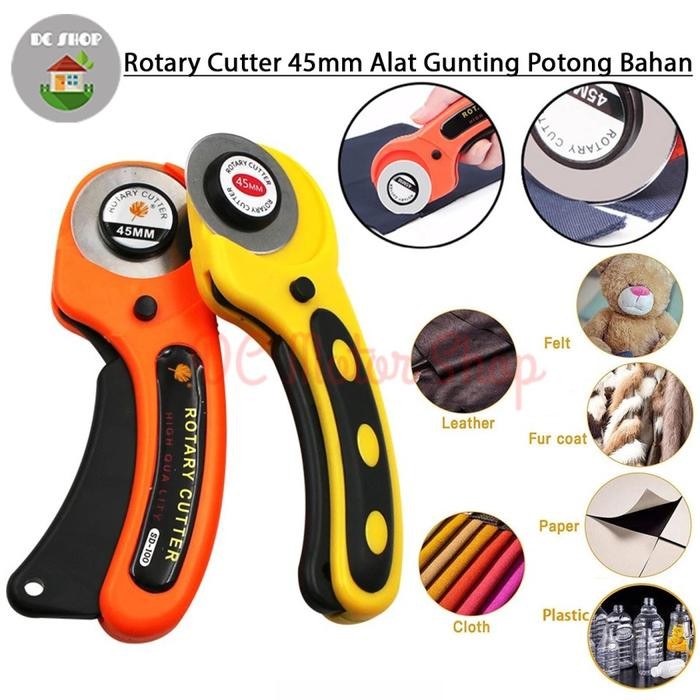 

Rotary Cutter 45mm / Alat Gunting Potong Bahan Kain / Refill Cutter - Rotary Cutter