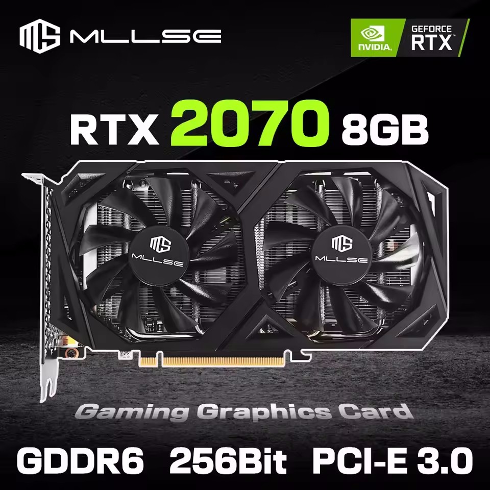 MLLSE NVIDIA GeForce RTX 2070 8GB Graphics Card GDDR6 HDMI DP