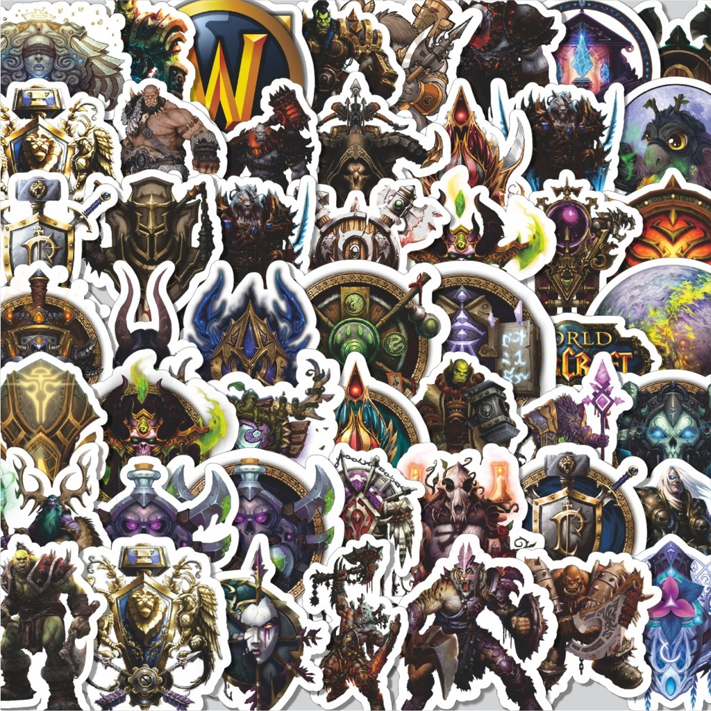 

Stiker Cutting Pack Stiker Video Game Series World Of Warcraft Isi 100Pcs Series Aesthetic Lucu Keren Untuk Koper Bahan Vynil
