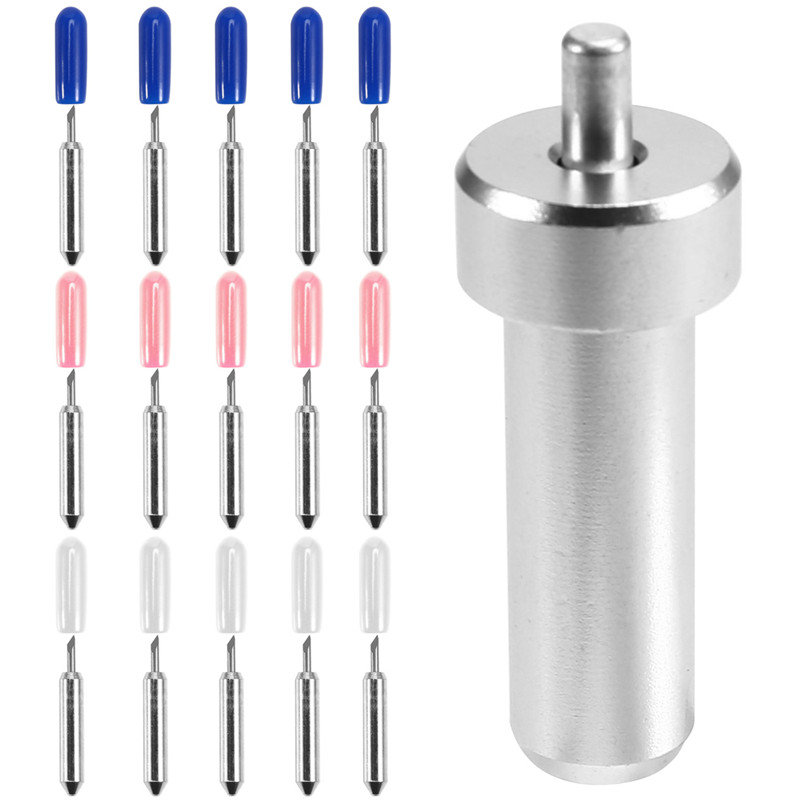 

BHBD-30/45/60 Degree Plotter Blades Vinyl Cutter Film Knife 15Pcs For Cricut Joy Replacement Cutting Blades With Blade Holder