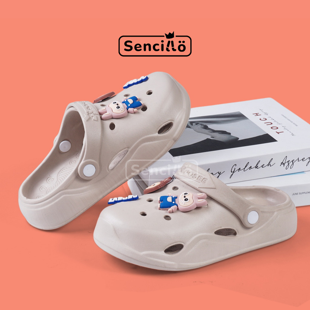 Sencillo - Sandal Anak Dan Remaja Laki-Laki Lucu Kekinian Karet Sandal Baim Jelly EZRA MILO