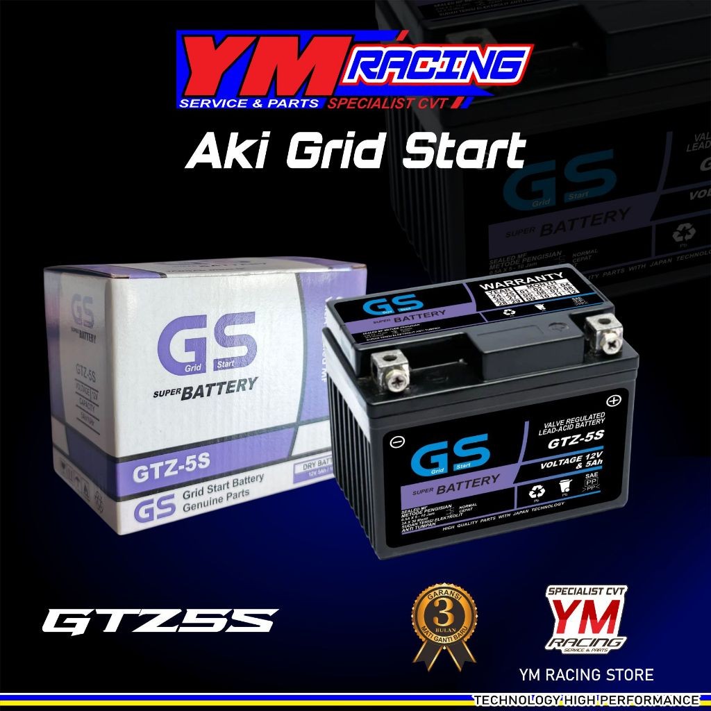 BOBUNSHOP  AKI KERING BEAT ( ACU KERING BEAT KARBU FI/ESP ) AKI GS ACCU KERING MOTOR BEAT | AKI KERI