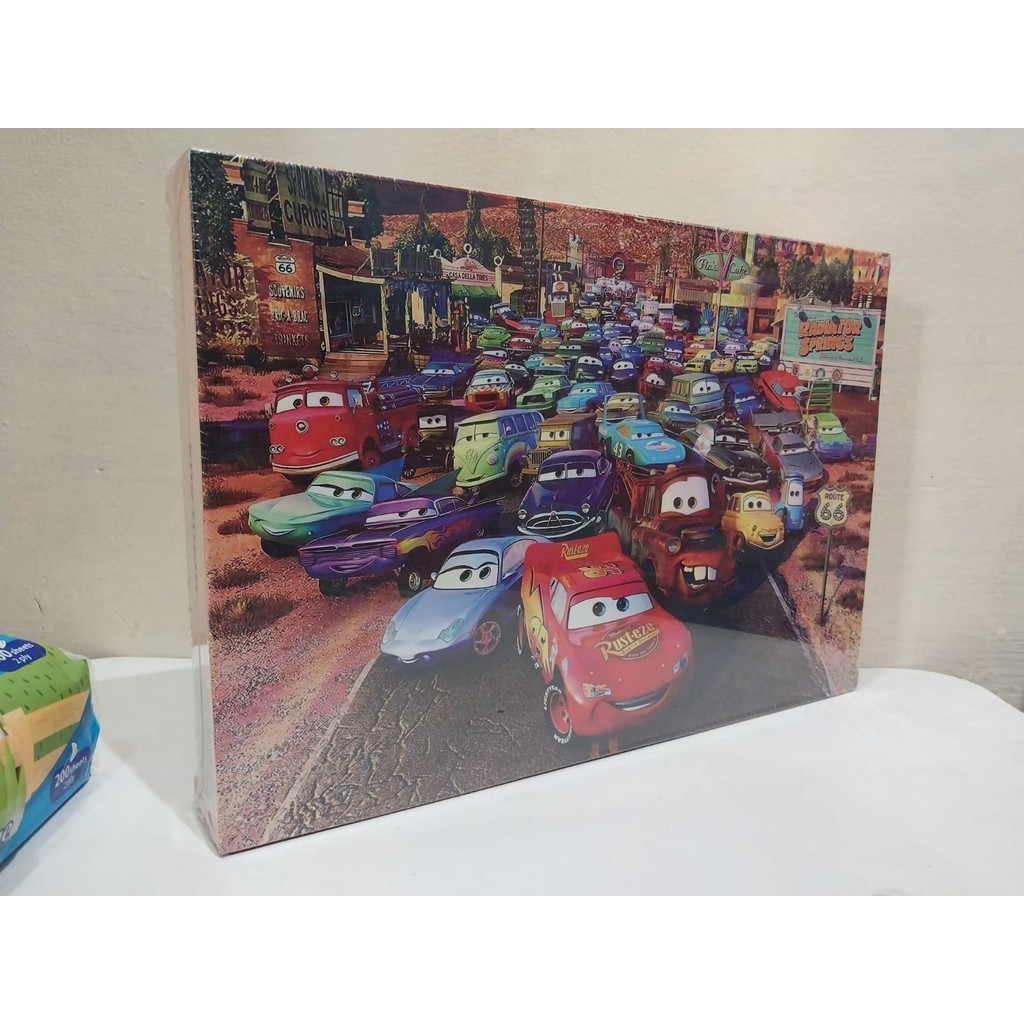 jigsaw puzzle 1000 pcs  KARTUN HITS Anak  (cars/minion/PAW patrol/robot/sponge bob) mainan scrabble