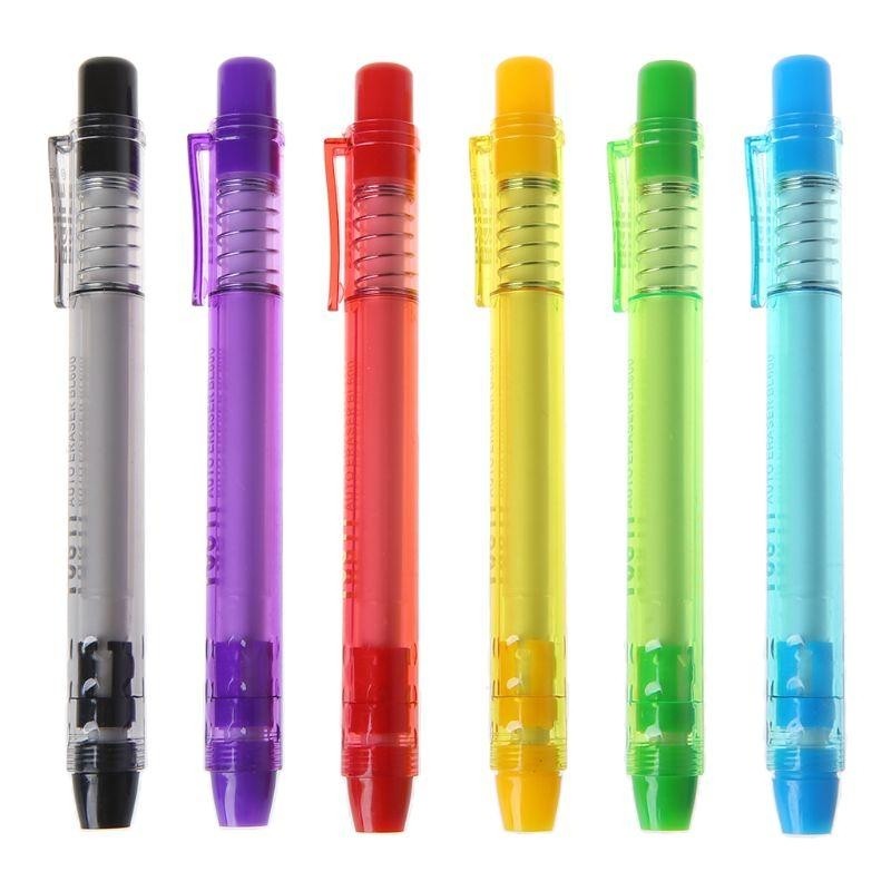 

for Creative Press Type Pen Eraser Writing Drawing Pencil Erase Student best sale