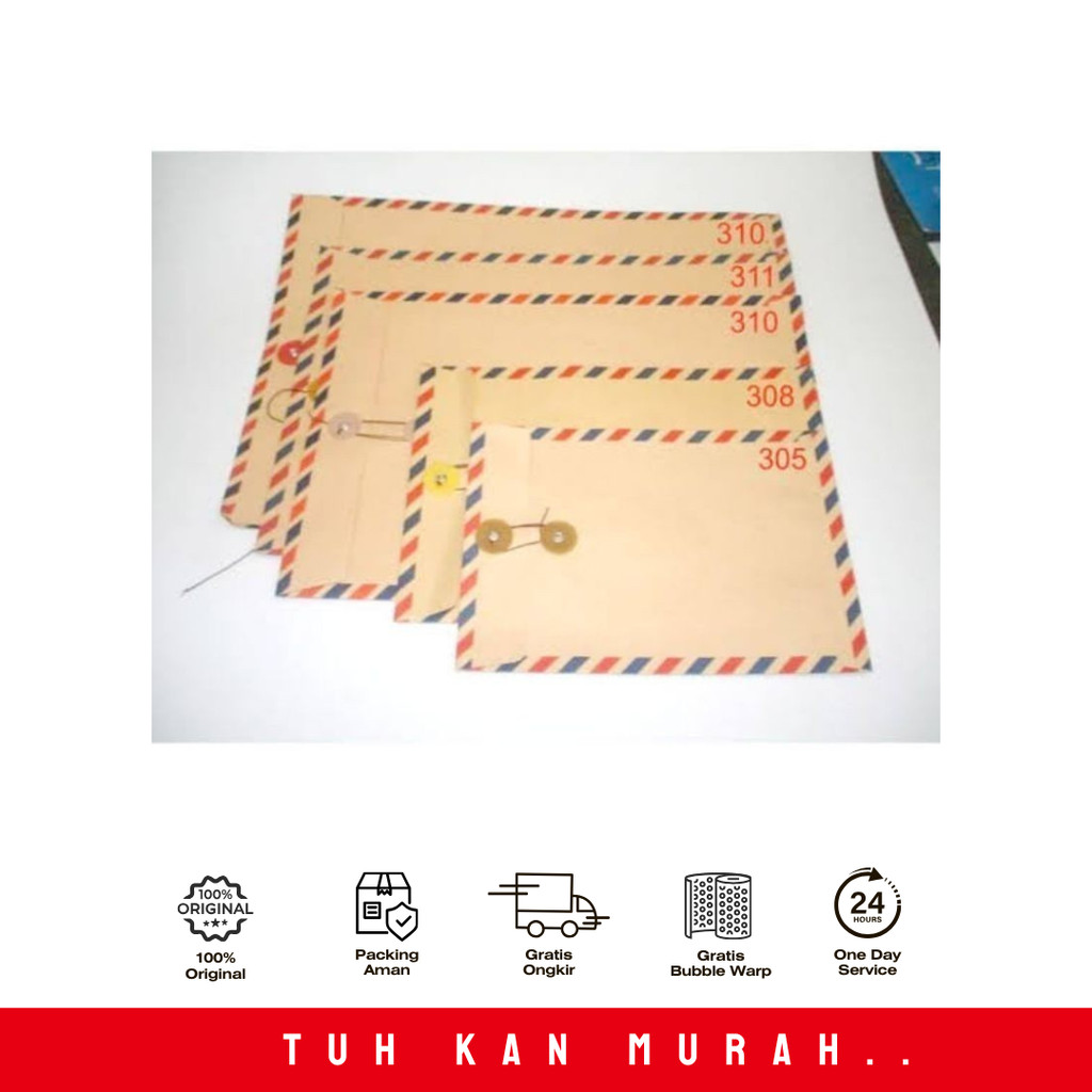 

AMPLOP AIR MAIL TALI PER SET -311