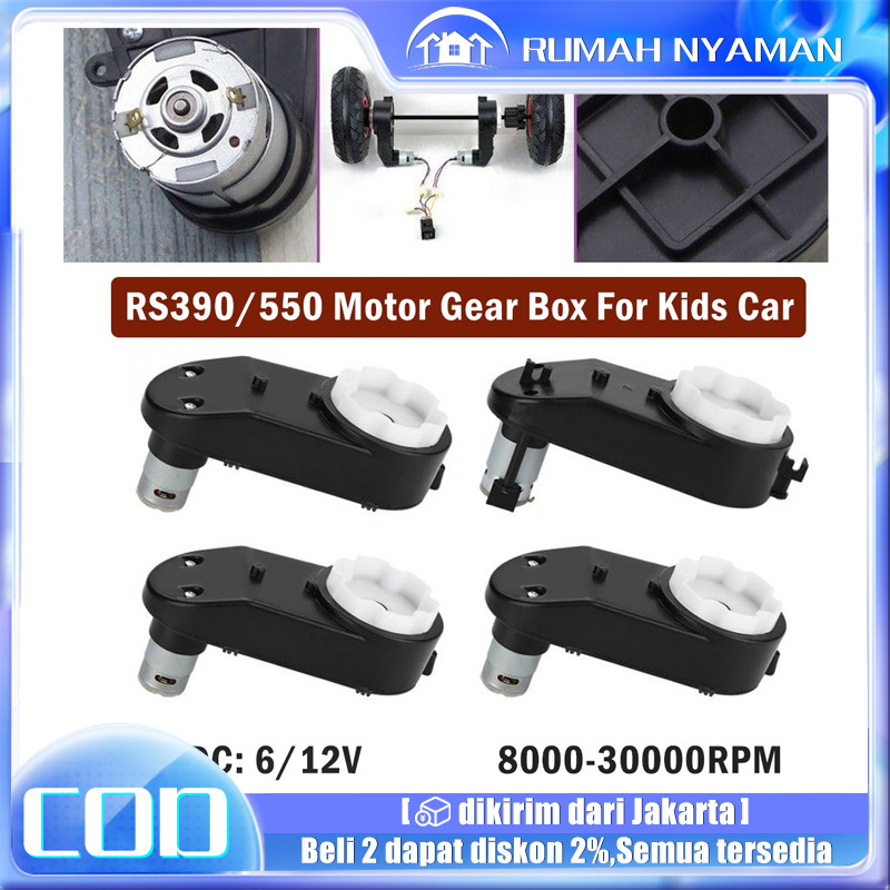 Gearbox Dinamo Mobil Aki 12 Volt 12000/15000/18000rpm / Gearbox Setir Mobil Aki / Gear Box Motor 550