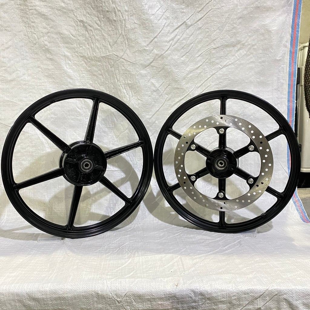 VELG PELEK VELEK RACING PALANG 6 JUPITER Z LAMA FIZ R VEGA LAMA FORCE 1 HITAM