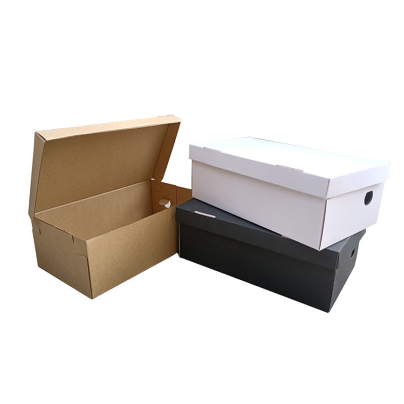 

5Pcs/lot Cardboard Shoe Boxes Handmade Package Carton Business Mailing Gift Box 3-layer Corrugated Box For Shipping