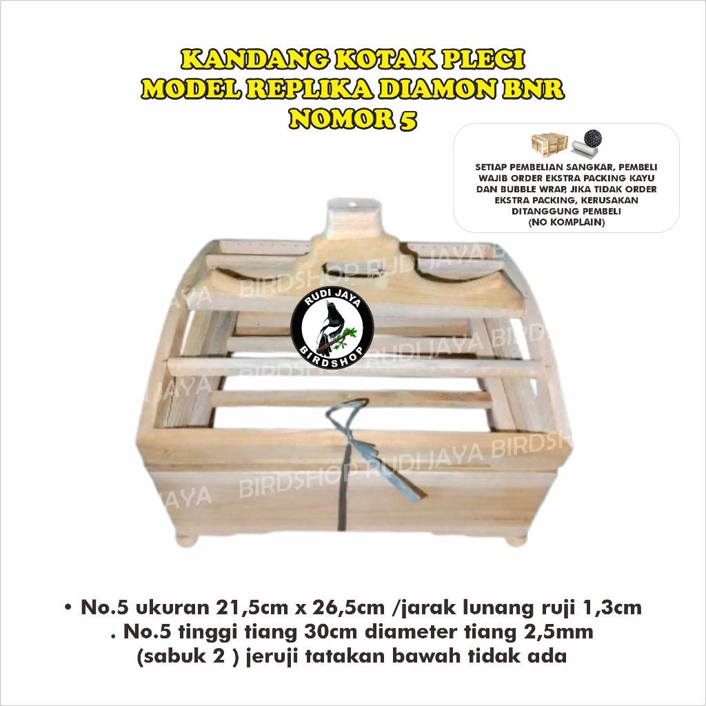 JUAL SANGKAR KOTAK PLECI REPLIKA DIAMON BNR AMBRUKAN RAKIT SENDIRI KANDANG TIANG BESI LENGKAP RUJI