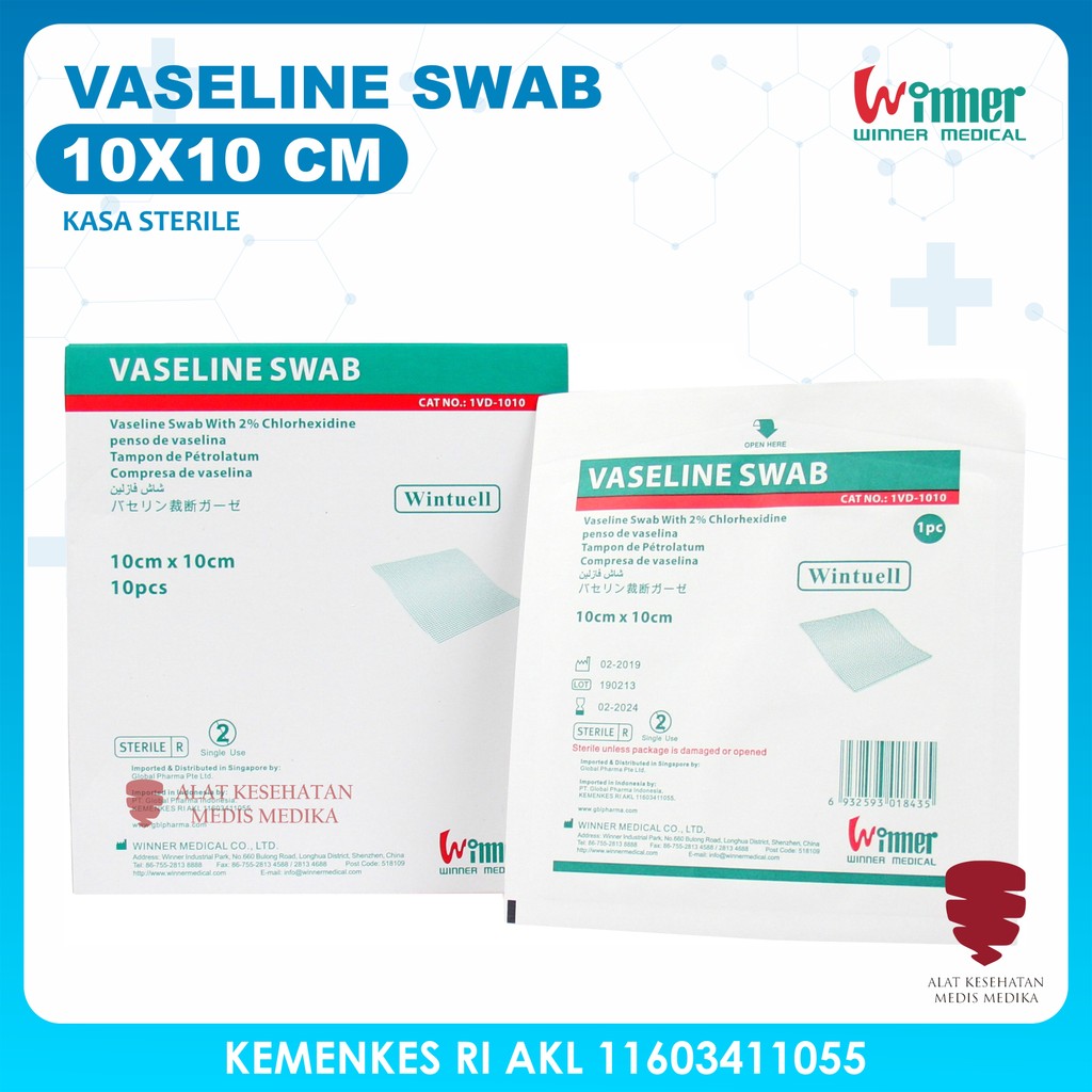 Vaselin swab 10 x 10 cm Kasa Luka Seperti Supratul Daryantul