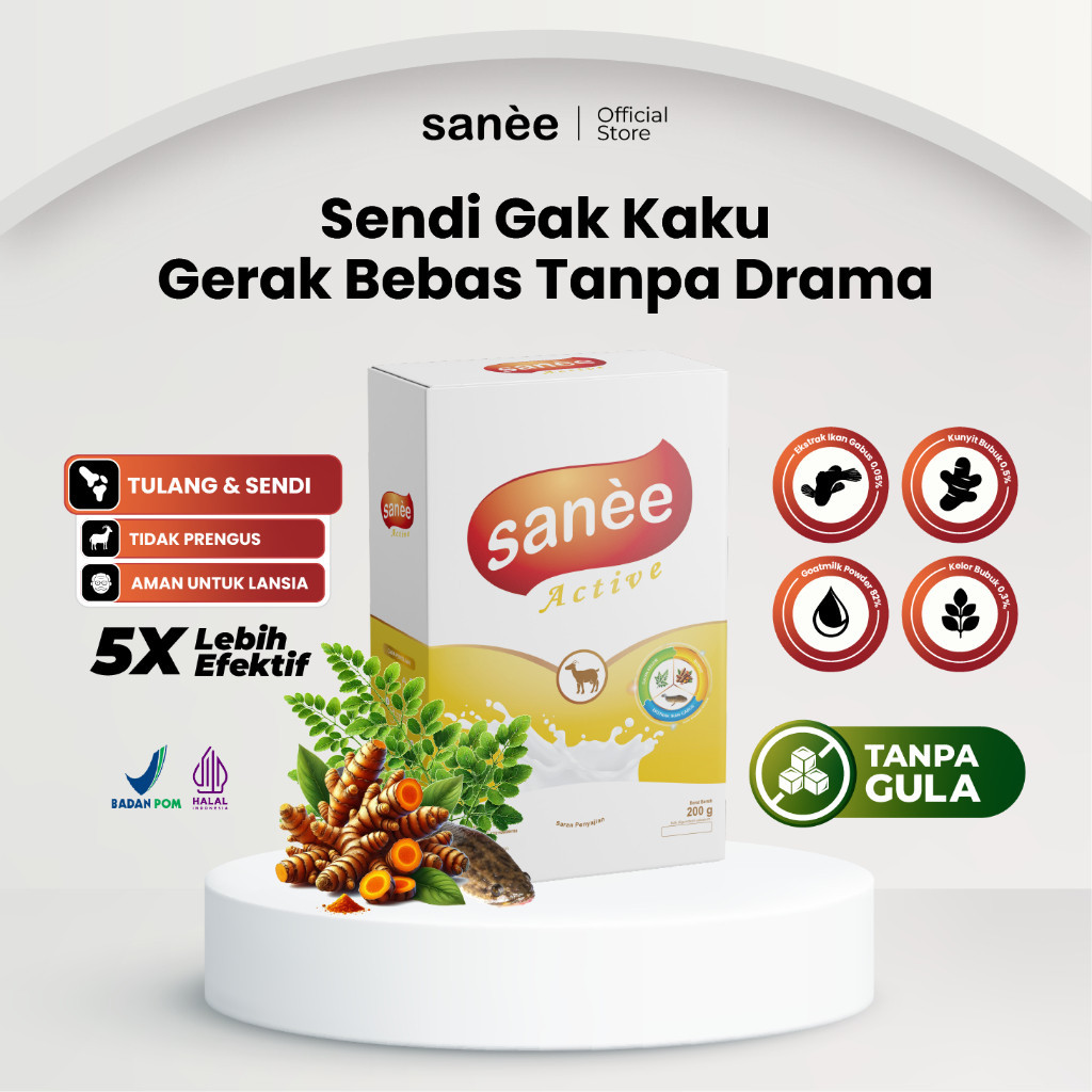 

Susu Kambing Etawa Tanpa Gula – Sanee Active 200g | Pegal Linu & Sendi Sehat
