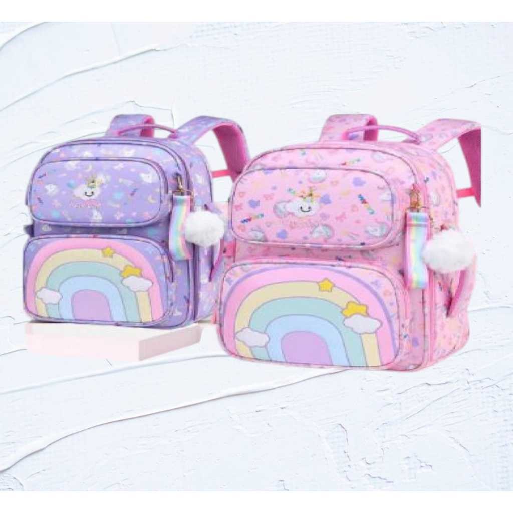 [SDW] pekanbaru/TAS SEKOLAH RAINBOW BESAR /TAS RANSEL ANAK SEKOLAH SD-SMP REMAJA IMPORT
