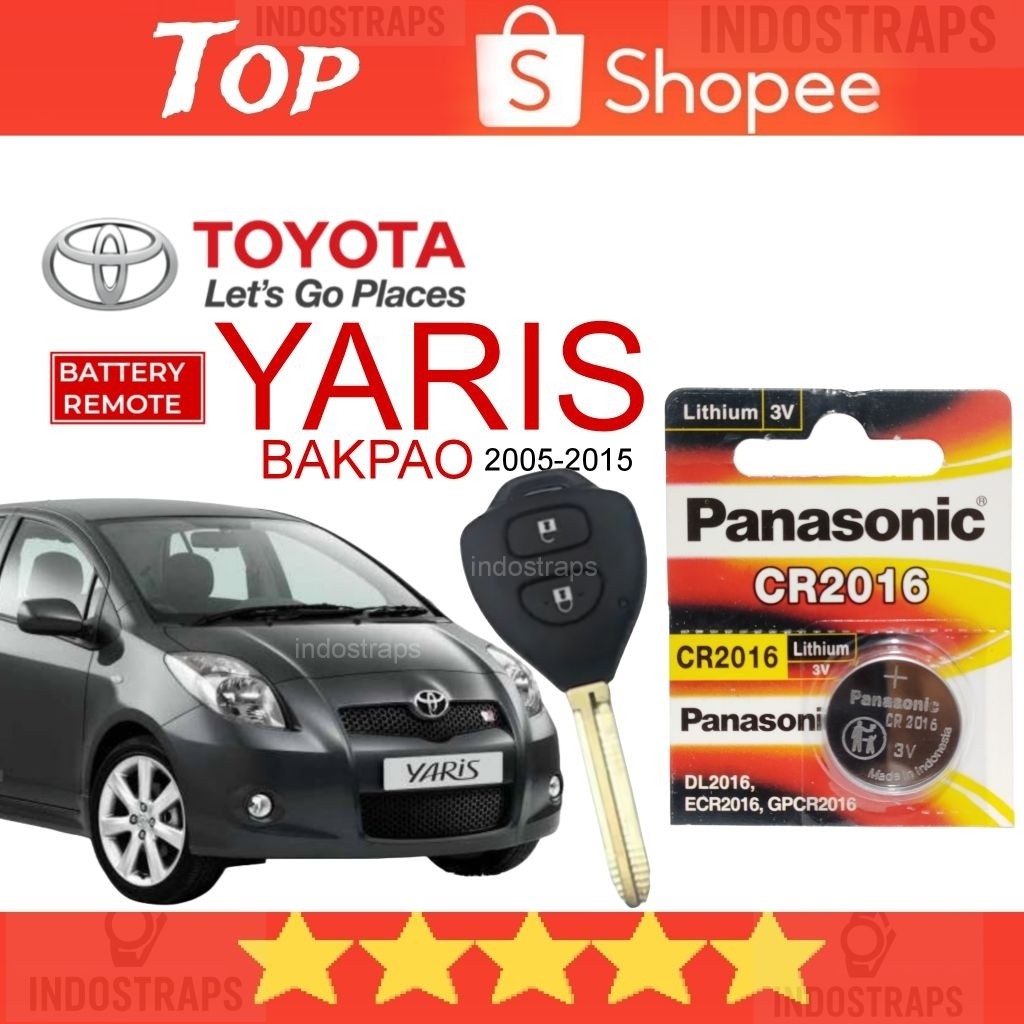 Batre remote mobil Yaris bakpao Yaris lama baterai remote keyless Toyota Yaris original jepang