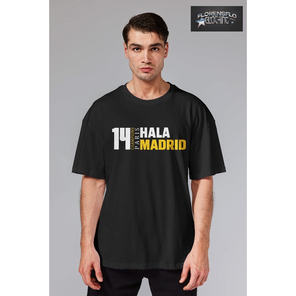 FLORENSFLO COD KAOS REAL MADRID 14 TROPHY UCL ALL SEASON HALA MADRID UNISEX- BAJU DISTRO KEKINIAN TE