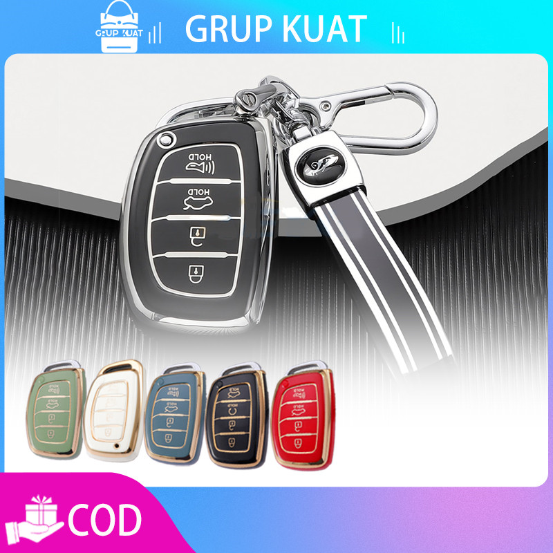Case Kunci Mobil Silicon Case Pelindung Kunci Mobil Casing Kunci Mobil Untuk Hyundai Creta, Tucson L
