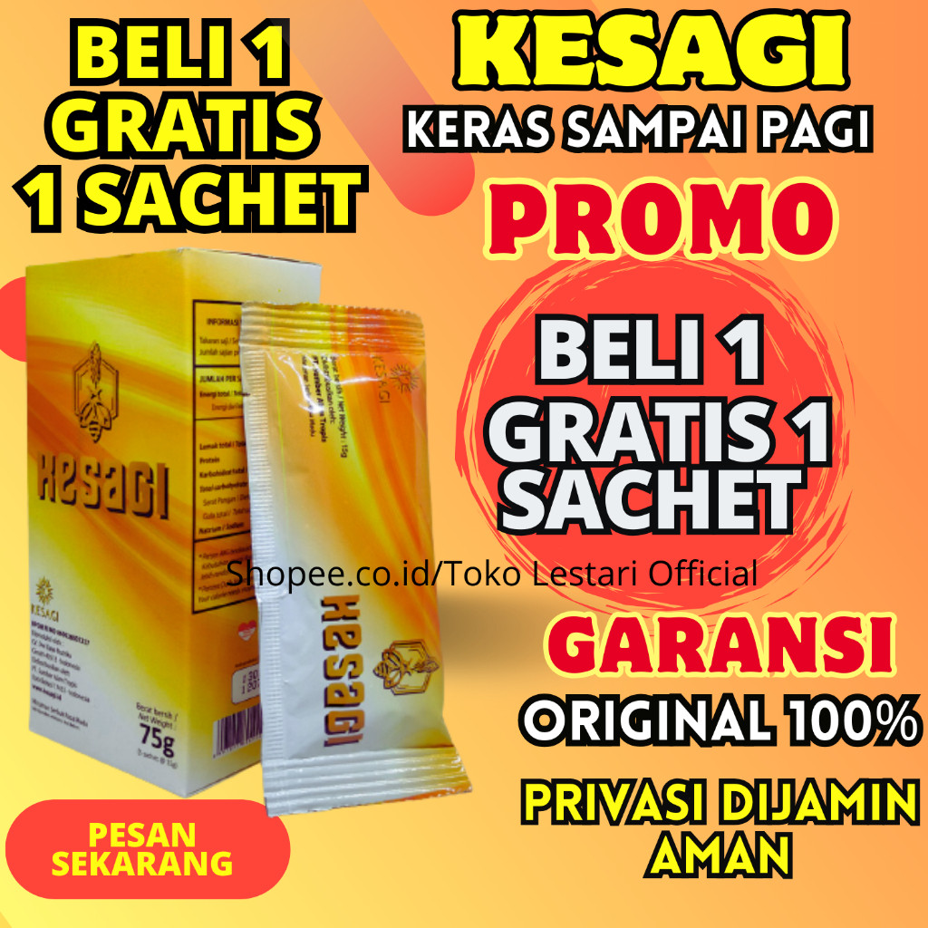 KESAGI ORIGINAL 100% ASLI BELI 1  BONUS 1 SACHET MADU KESAGI HERBAL