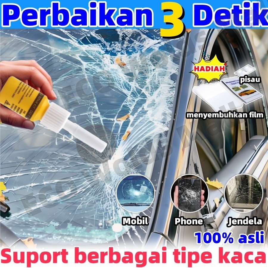 lem kaca depan mobil retak tanpa bekas original glass repair kit lem perekat kaca retak hp retak Ser