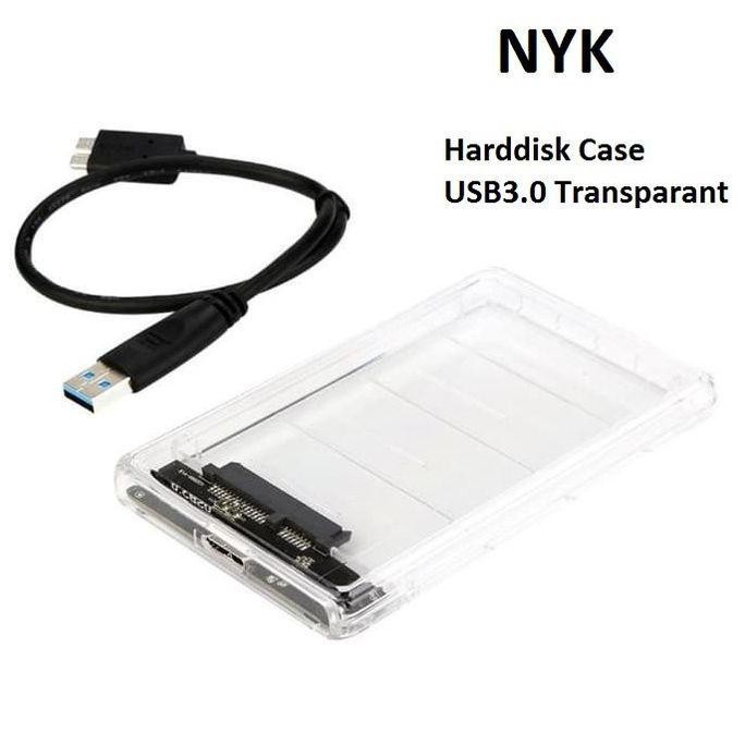 

NYK HDD Enclosure SSD 2.5 USB3.0 Transparent external case | ITECHBALI