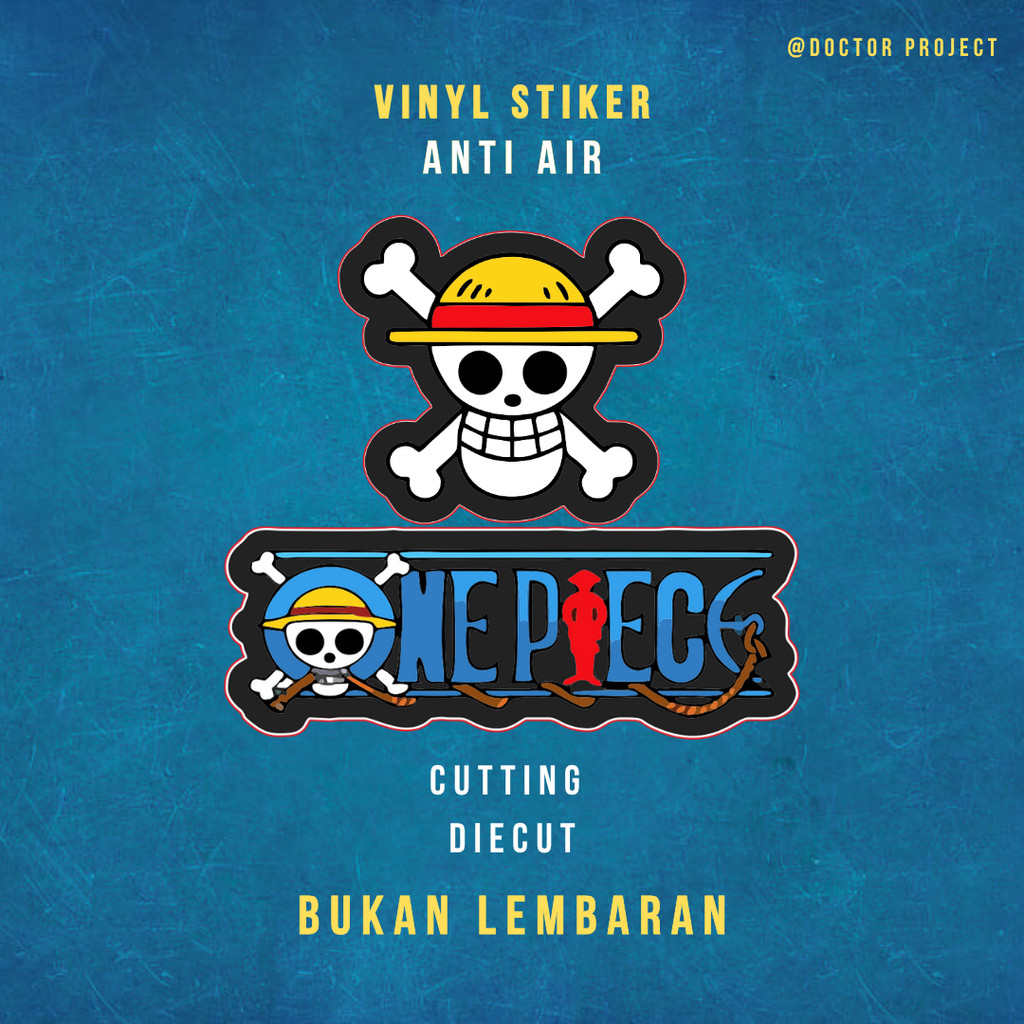

Stiker Vinyl Anime One Piece Flag Logo Bendera One Piece